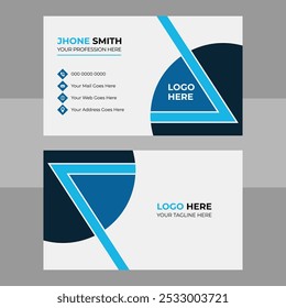 Unique business card design template 
