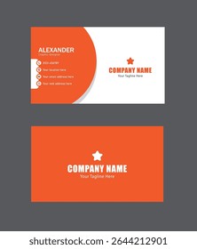 Unique Business card design template