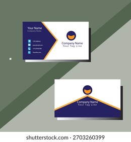 Diseño único de la tarjeta de visita usando el Vector