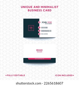Unique Business Card Fully Editable