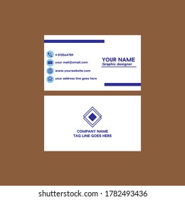 Unique business card template design