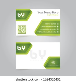 Unique business card vector template