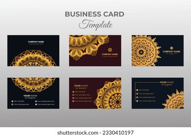 Unique business cards design template.