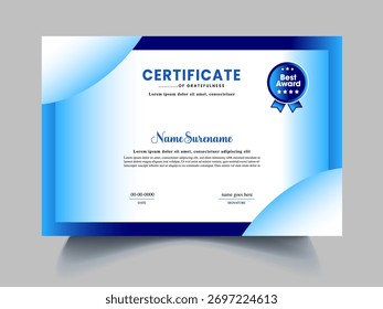 unique business certificate design concept 