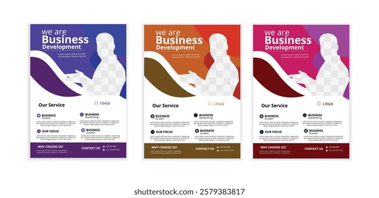 Unique Business Flyer Design and editable, vector file 