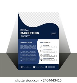 Unique business flyer template design