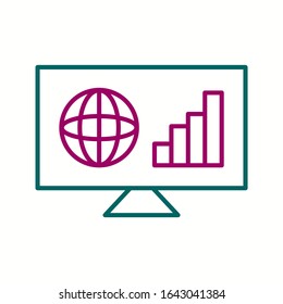 Unique Business News Vector Line Icon