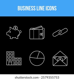 Unique Business vector icon set for commercial use