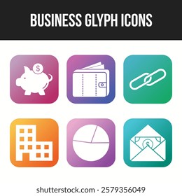 Unique Business vector icon set for commercial use