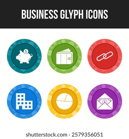 Unique Business vector icon set for commercial use