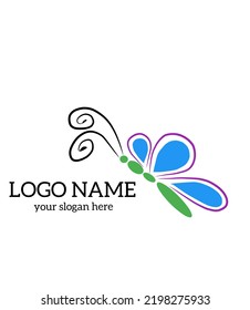 vector de mariposa único para un logotipo de marca