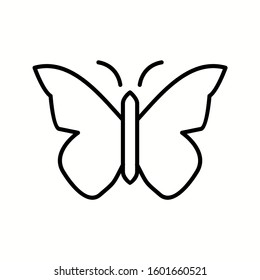 Unique Butterfly Vector Line Icon