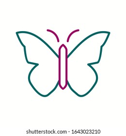 Einzigartiges Vektorillustration-Symbol für Butterfly