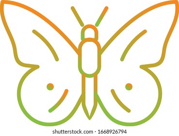 Unique Butterfly Vector Line Icon