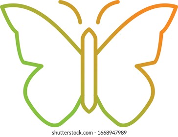 Einzigartiges Vektorillustration-Symbol für Butterfly
