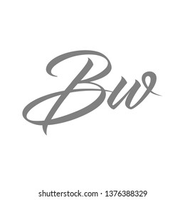 Unique 'Bw' letters like signatures