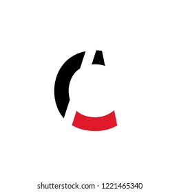 Unique C Initial Letter Logo Vector