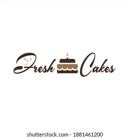 unique cake bakery logo design
