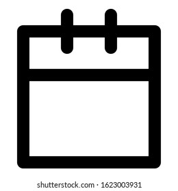 Unique calendar icon, illustration, vector
