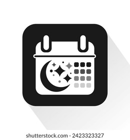 icono de calendario único, ilustración vectorial.