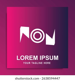 Unique Camera Logo Design Vector Illustration Symbol with simple shape gradient color background suitable for business, digital, technology, fashion, company brand logo.