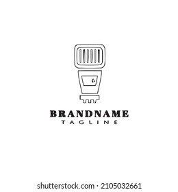 unique camera logo flat design template icon black modern isolated vector illustration