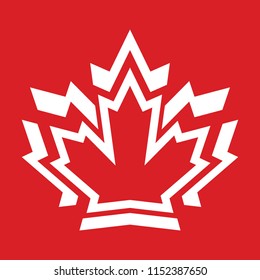 A unique Canadian Maple leaf design in vector format.