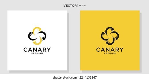 Unique canary logo design logo