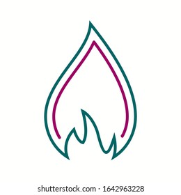 Unique Candle Vector Line Icon