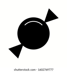 Unique Candy Vector Glyph Icon