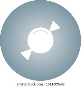 Unique Candy Vector Glyph Icon