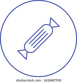 Unique Candy Vector Line Icon