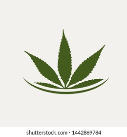 unique cannabis leaf natural vector