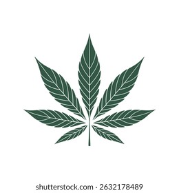 Unique cannabis logo Modern and minimalist vector and abstract logo