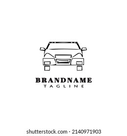 unique car logo cartoon icon design template black modern isolated symbol