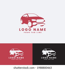 Unique car logo template. vector. editable