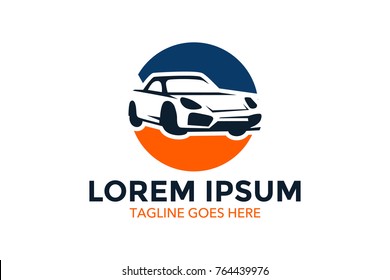 unique car related logo. vector. editable