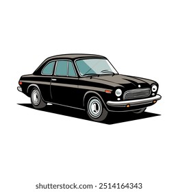Arte vectorial de coche único e ilustración 