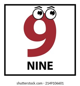Unique card number on children book. templates card