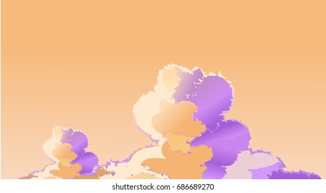 Unique Cartoon Style Clouds for Animation Background Environment Game Sprite Kid Magazine Novel Cover Poster etc.