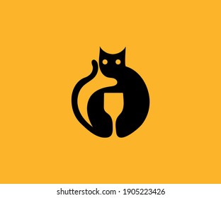 It is a unique cat bar logo design for all uses