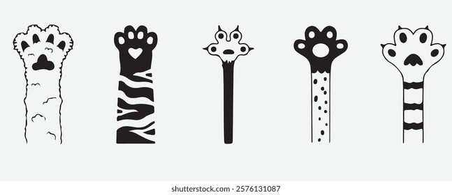 "Unique Cat Feet icon for Feline-Themed Creative Illustrations"