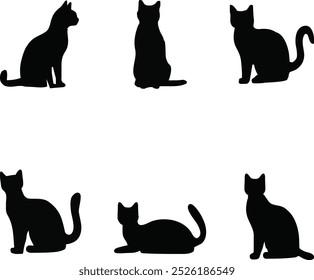 Unique Cat Silhouette Collection Designs