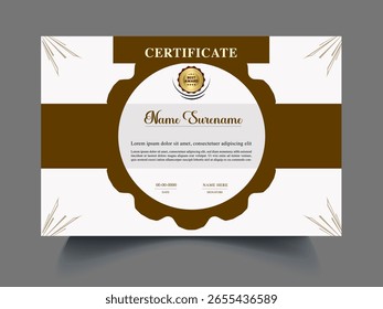 Artículo único de la Plantilla del diseño del certificado
