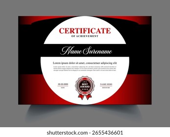 Unique certificate design template item