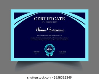 Item de modelo de design de certificado exclusivo