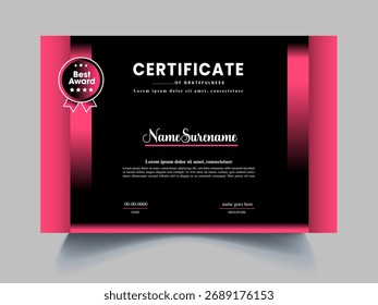 unique certificate designs nice template
