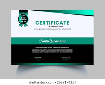 unique certificate designs nice template