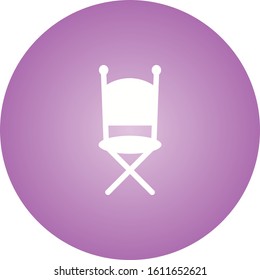 Unique Chair Vector Glyph Icon