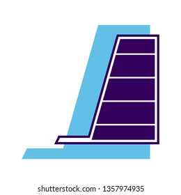 unique character with abstract symbol 